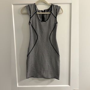 Express Striped Bodycon Dress